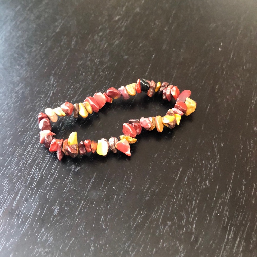 Mookaite Jasper stretch bracelet